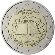 2CNED002007 Pays-Bas 2 Euros UNC Traité de Rome 2007