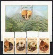 Paddestoelen set - GRENADA - Uitgiftedatum 01-08-1986 - MINT **