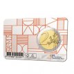 2022CC-Erasmus Pays-Bas 2 euros 2022 35 ans Programme ERASMUS UNC en coin card.