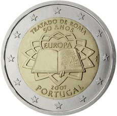 2CPOR002007 Portugal 2 Euro UNC Traité de Rome 2007