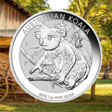 Australien Koala 1 Dollar 1 oz Silber BU 2018 in Kapsel