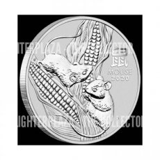 Ag-AUS20.2d.2.Mouse AUSTRALIE 2 Dollars 2 oz Silver Lunar III - Souris. 2020