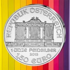 Ag-AUSTRIA13.1.5.1.Philh Austria- WEINER PHILHARMONIKER SILVER COIN 1,50 Euro  1 Troy ounce 2013