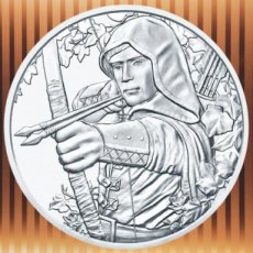 Österreich 1 Oz Silber 1,50 Euro Robin Hood 2019.825-jährigen Jubiläum der ersten Wiener Münze. Auflage 83000 Münzen.