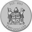 Ag-FIJI13.2d.1.Turtle "FIJI TAKU". 2 Dollar 1 oz Zilver BU "Turtle" FIJI 2013