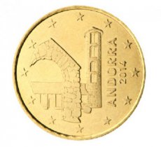 Andorra 50 Cent UNC 2014 - Auflage 360.000 Stück