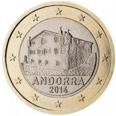 ANDUNC002014.1. Andorra 1 Euro UNC 2014 - Auflage 511,842 Stück