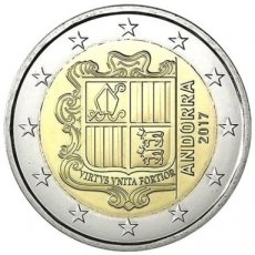 ANDUNC2014.2. Andorra 2 Euro UNC 2014 - Mintage 360,000 pcs