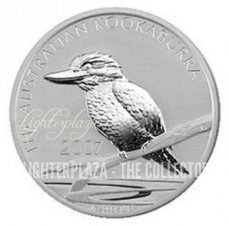 Ag-AUS07.1d.1.Kookaburra Australien Kookaburra 1 Dollar 1 Unze Silber BU 2007