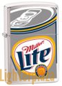 Zippo lighter 2000 MILLER LITE CAN Brushed Chrome Finish