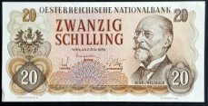 AUTRICHE 20 Shillings 1956 Auer c. Welsbach - AU / UNC - Nº. GM 317818- Réf.P-136