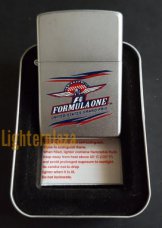 ZC000205IMS250 Zippo lighter 2000. INDIANAPOLIS FORMULE ONE UNITED STATES GP. Chrome Satin Finish