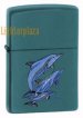 ZC000215GH204 Zippo lighter 2002. ZIPPO SPOTTED DOLPHIN. GUY HARVEY DESIGN. Teal Matte finish. Absolutely amazing and extremely Rare.