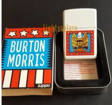 ZC000214BSM704 Zippo lighter 1999. RARE! BURTON MORRIS EAGLE. White matte Finish