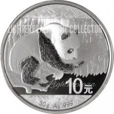 China 10 Yuan 1 oz Silber Panda 2016