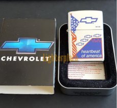 ZD000250CH289 Zippo Chevy Flag Heartbeat of America