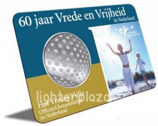 Nederland Coincard 5 Euro 2005 paix et de liberté