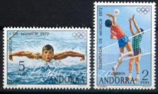 TP-ANDE1972JO 1972. Andorra Yvert 69-70 München Olympiade