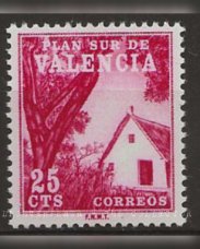 TP-ESP64.01295 Spanje 1964. Verplichte toeslag voor de stad Valencia