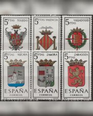 Spanje 1966. Wapenschild van provincies