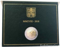 VATFDC002018.2.18P Vatican Coffret 2 Euros anniversaire mort Padre Pio 2018