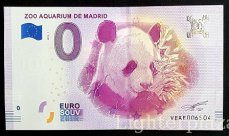 Spanien. Euro Souvenir Banknote - Zoo Aquarium Panda 2018