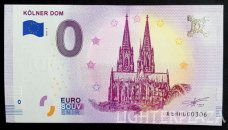 SD-XEHH0306 Germany 0 Euro Souvenir Note Cologne Cathedrale 2018