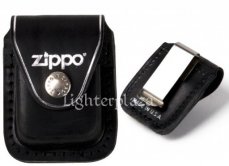 Pochette en cuir noir pour briquet Zippo