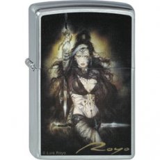 Zippo aansteker 2006 - SWORD WARRIOR van Luis Royo - Brushed Chrome