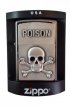 ZS1900.569 Zippo Feuerzeug 2005 "POISON X-Mas" Emblem Black Ice Finish