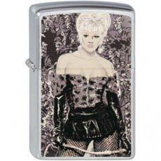 Zippo aansteker 2010 LADY WHIP - Chroom geborsteld.