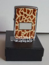 Zippo lighter 2010   " GIRAFFE ".   High Polish Chrome Finish.